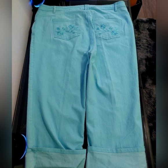 PENMANS Plus Light Blue Floral Jeans Womens Size 20 - Picture 4 of 8